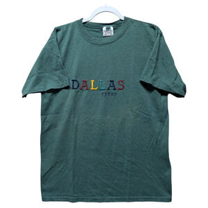 90s Dallas Texas Spell Out T shirt